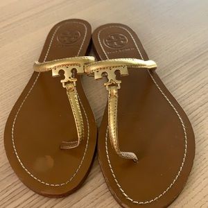 Gold Tory Burch size 7 sandals